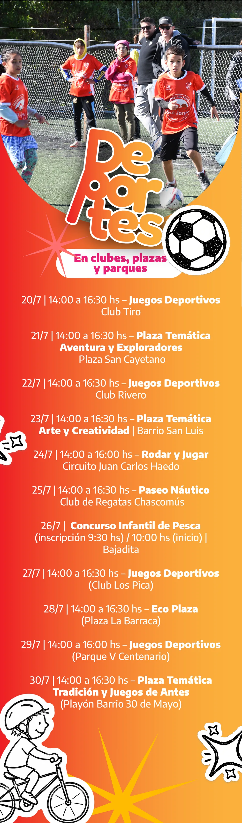 Deportes - En clubes, plazas y parques
